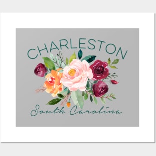 Charleston SC Pretty Garden Roses Women Girls Gardeners Posters and Art